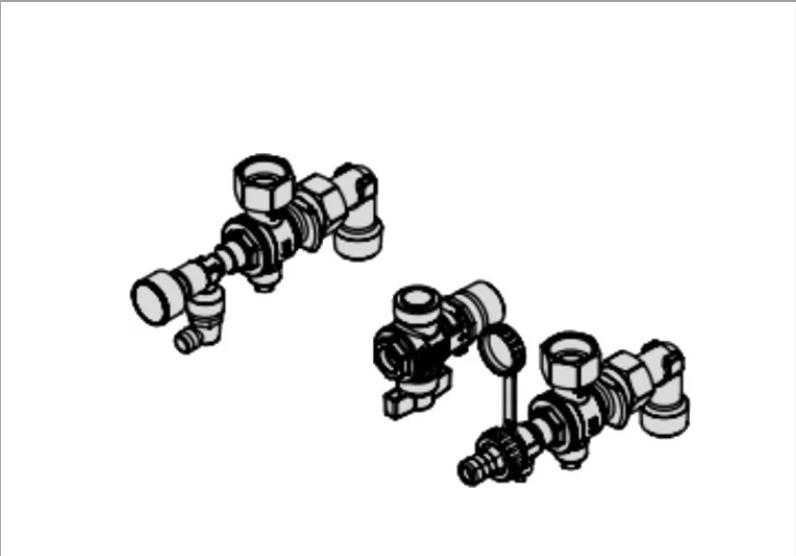 Alternatīvas armatūras virsapmetuma montāžai gāzes cirkulācijas ūdens sildītājam B1HF ZK04669