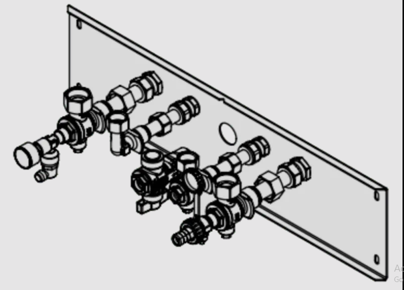 Alternatīvas armatūras zemapmetuma montāžai gāzes cirkulācijas ūdens sildītājam B1HF ZK04925