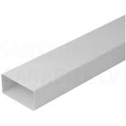 Melns plastmasas ventilācijas gaisa kanāls 80x60 2m